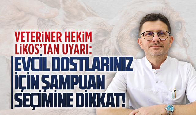 Veteriner Hekim Likos, “İnsan şampuanı evcil hayvanlar için zararlı olabilir”