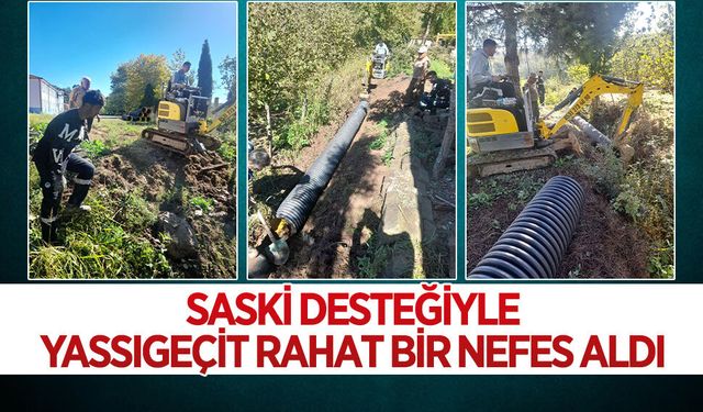 Yassıgeçit Mahallesi'nin kanalizasyon sorunu çözüldü