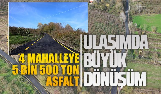 Büyükşehir’den Karasu’nun dört mahallesine asfalt dokunuşu