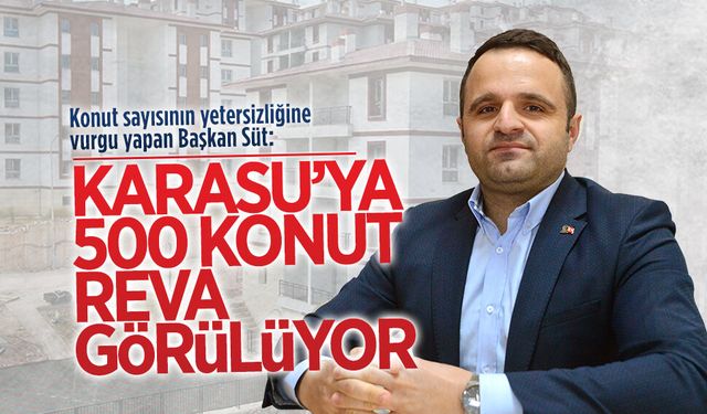 CHP Karasu İlçe Başkanı Aykut Süt, TOKİ konut yetersizliğini eleştirdi