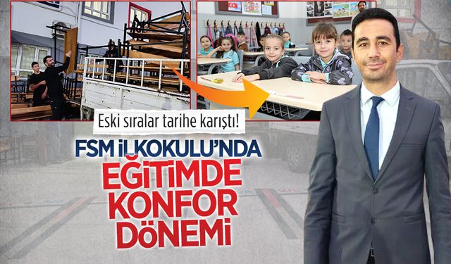 Karasu Fatih Sultan Mehmet İlkokulu’nda Sıralar Yenilendi