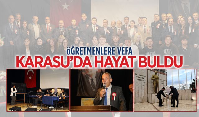 Karasu’da 24 Kasım Öğretmenler Günü programı düzenlendi