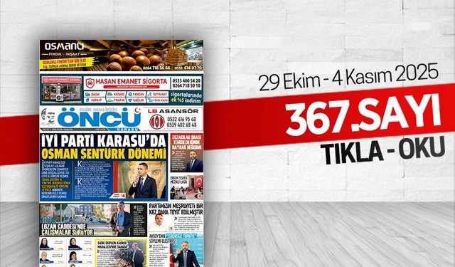 Öncü Karasu Gazetesi 367.sayı