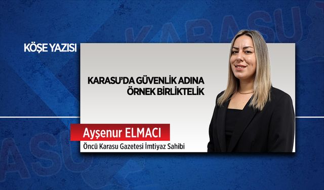Karasu’da güvenlik adına örnek birliktelik