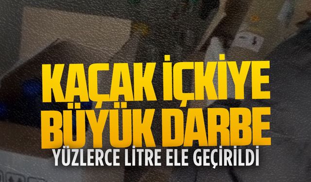 Jandarmadan yılbaşı öncesi kaçak içki operasyonu