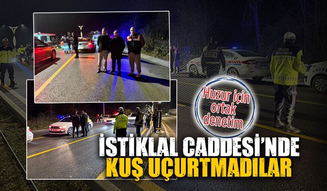İstiklal Caddesi'nde polis ve jandarmadan ortak asayiş denetimi