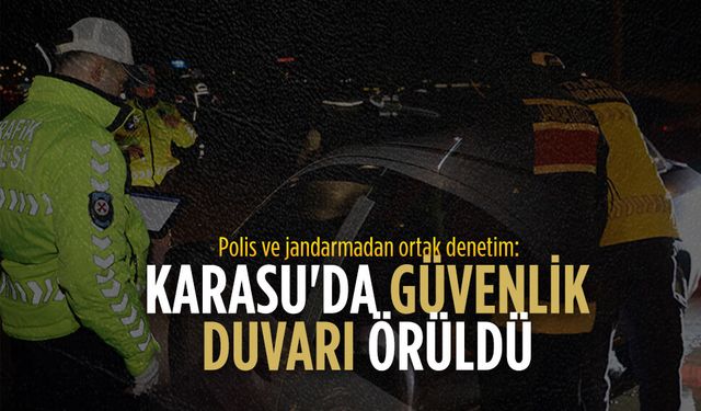 Karasu’da ortak huzur ve güven uygulaması