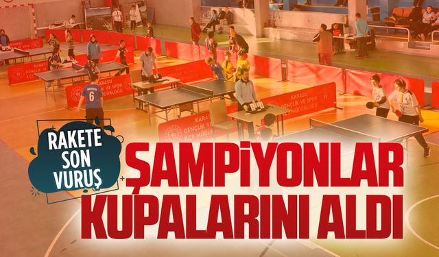 Karasu’da Okul Sporları Masa Tenisi Müsabakaları tamamlandı