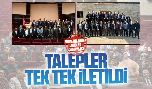 Karasulu muhtarlar Ankara’da temaslarda bulundu