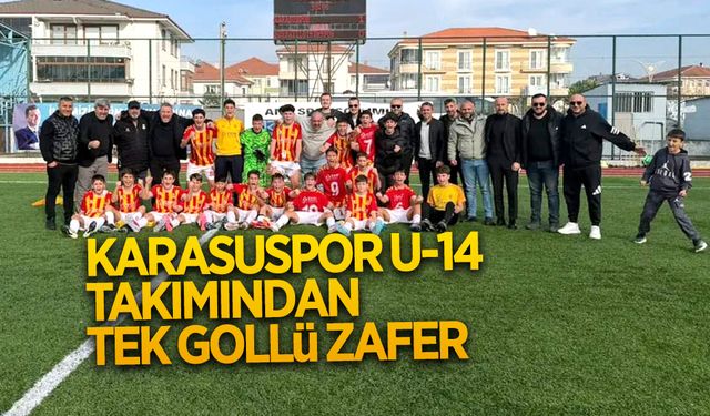 Karasuspor U-14 takımından tek gollü zafer