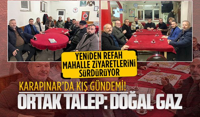 Yeniden Refah Partisi’nden Karapınar Mahallesi ziyareti
