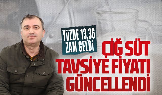 Başkan Yusuf Civelek, çiğ süt tavsiye fiyatında güncelleme yapıldığını duyurdu