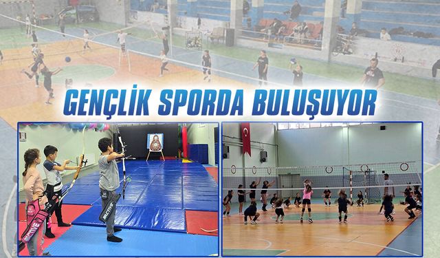Sporla büyüyor, sporla geleceğe hazırlanıyorlar