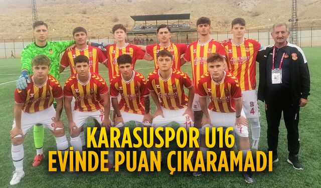Karasuspor U16 evinde puan çıkaramadı