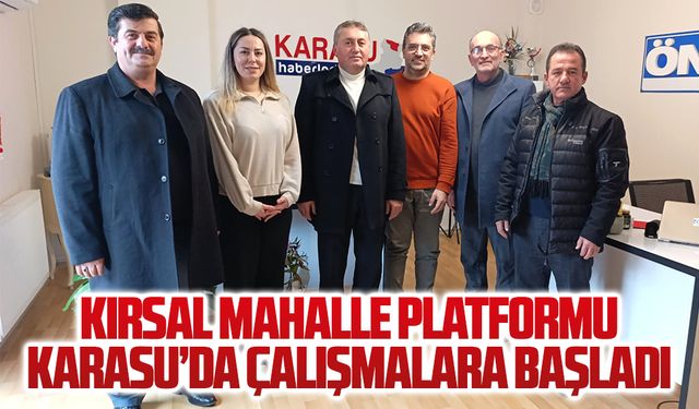 Kırsal Mahalle Platformu Karasu’da çalışmalara başladı