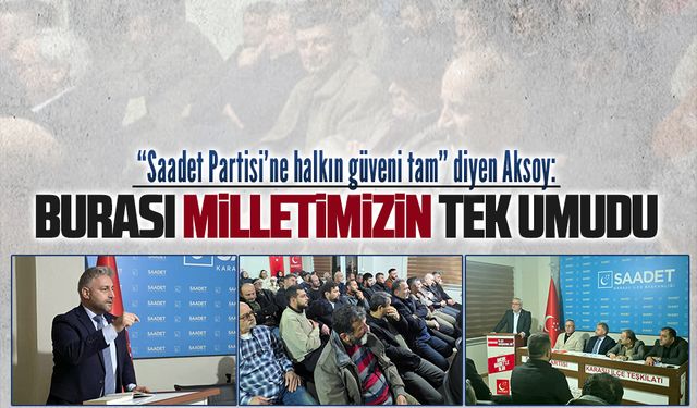 Saadet Partisi Ocak Ayı İlçe Divan Toplantısı’na yoğun katılım