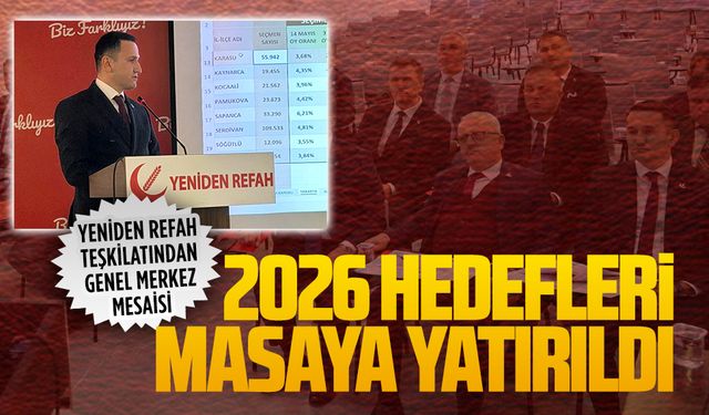 Yeniden Refah Sakarya teşkilatından Genel Merkez Mesaisi