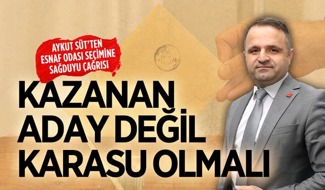 Başkan Aykut Süt’ten esnaf odası seçimine sağduyu çağrısı