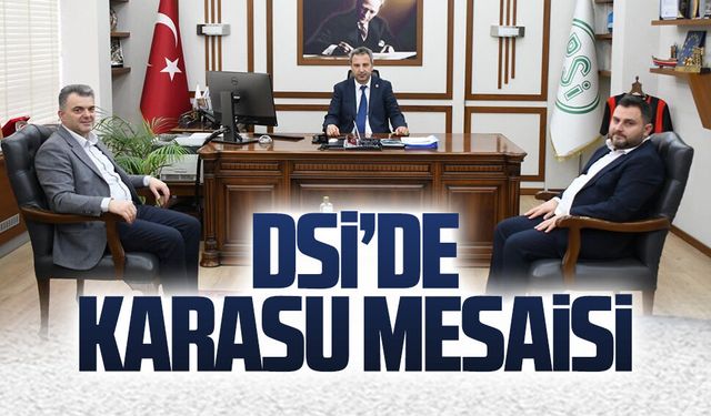 Başkan İshak Sarı ve Hüseyin Çakır, DSİ’de temaslarda bulundu