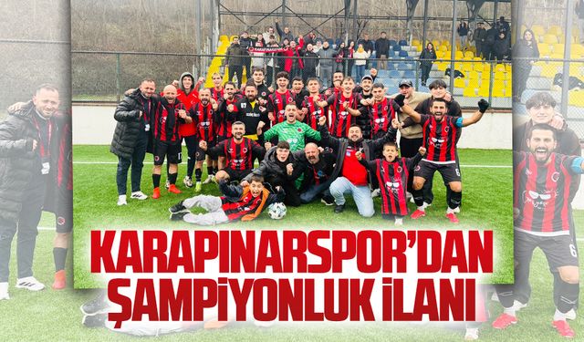 Karapınarspor’dan şampiyonluk ilanı