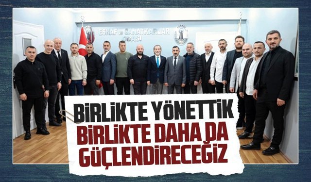 Karasu Esnaf ve Sanatkarlar Odası Başkan Adayı Cihan Emre yönetimini açıkladı