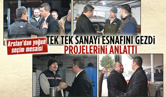 Karasu Esnaf ve Sanatkarlar Odası Başkan Adayı Levent Arslan’dan yoğun seçim mesaisi