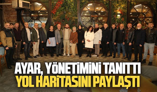 Esnaf Odası Başkan Adayı Mahmut Ayar, yönetimini tanıttı