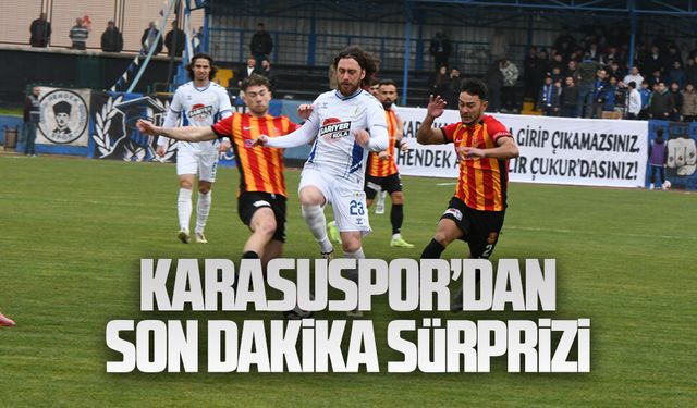 Karasuspor’dan son dakika sürprizi