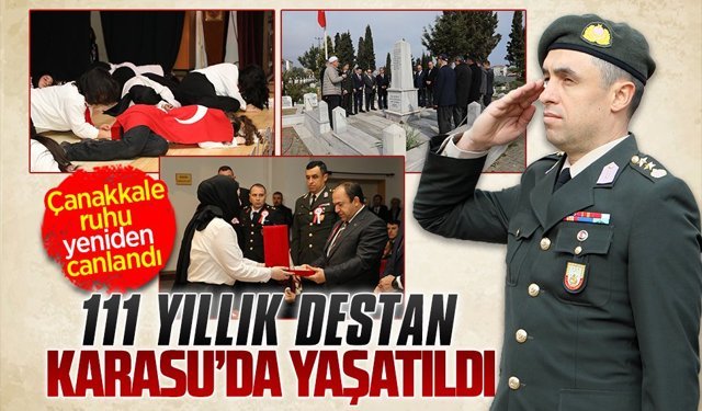 Çanakkale Şehitleri 111. yıldönümünde Karasu’da anıldı