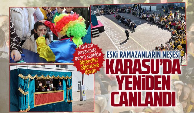 Karasu İnönü İlkokulu’nda bayram havasında Ramazan şenliği