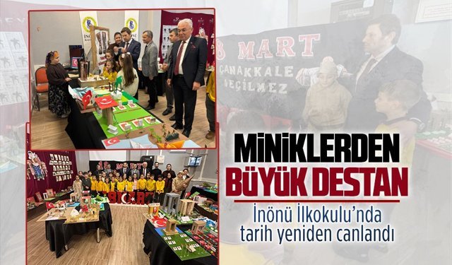 İnönü İlkokulu’nda Çanakkale ruhu sergiyle yaşatıldı