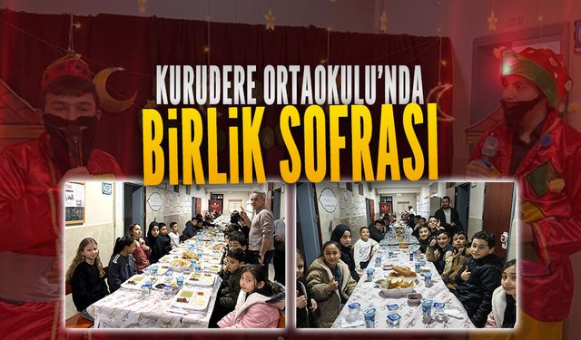 Kurudere Ortaokulu’nda birlik sofrası
