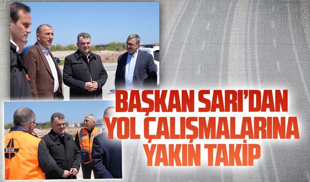 Başkan Sarı, Karasu–Kaynarca yolunda çalışmaları yerinde incelendi