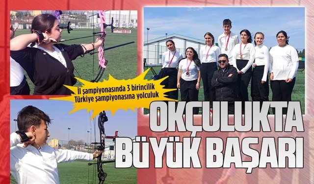 Karasu Anadolu Lisesi’nden okçulukta büyük başarı