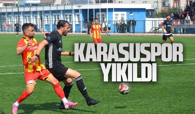 Karasuspor direndi ama yıkıldı
