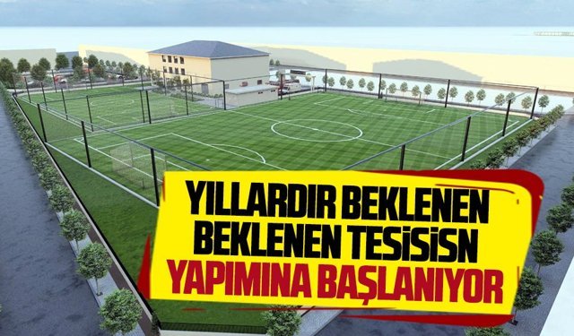 Karasuspor sosyal tesislerinin yapımına başlanıyor