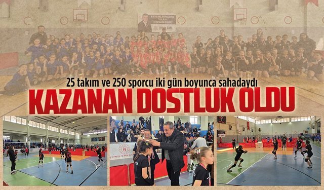 Karasu’da mini voleybol şenliği coşkusu