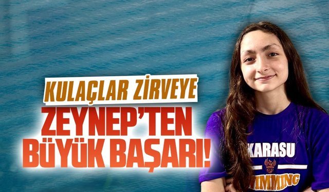 Milli takım barajını geçen Zeynep Geral, Karasu’ya gurur yaşattı