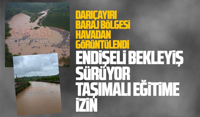 Darıçayırı baraj bölgesi havadan görüntülendi