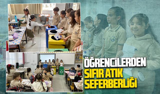 Öğrencilerden büyük farkındalık: Aziziye İlkokulu’nda sıfır atık seferberliği