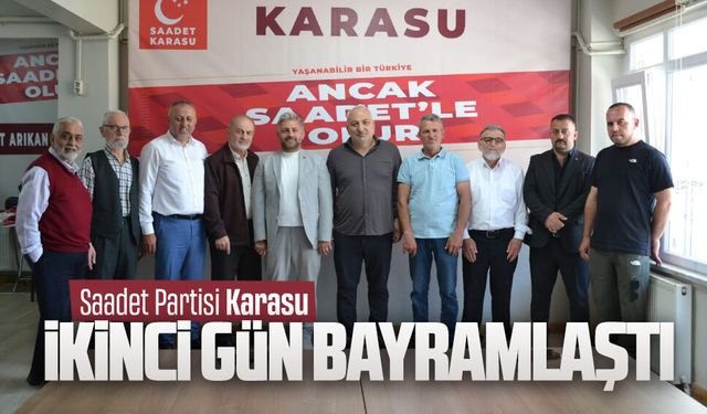 Saadet Partisi Karasu, ikinci gün parti binasında buluştu