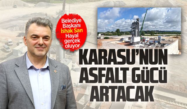 Karasu’da Asfalt Plenti Tesisi hızla yükseliyor