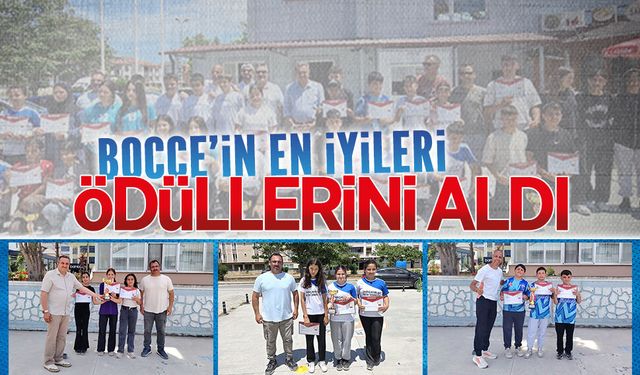 Bocce’de dereceye giren okullar ödüllerini aldı