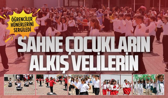 İnönü İlkokulu’nda öğrencilerin gösterileri alkış aldı