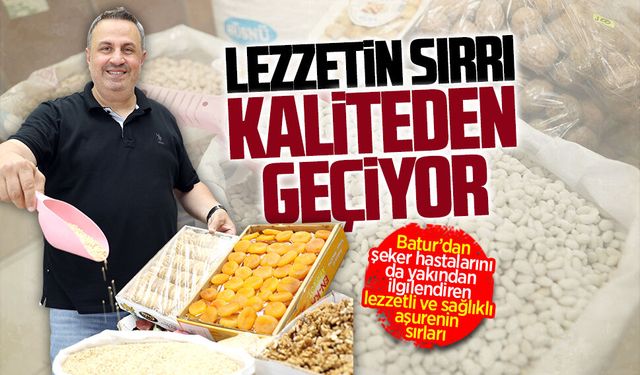 Karasu Aktar Baharat İşletmecisi Batur’dan lezzetli ve şifalı aşurenin sırrı