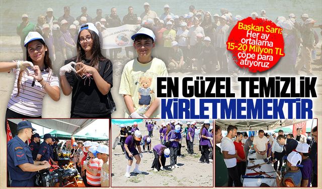 Çevre Haftası kapsamında Karasu sahilinde anlamı etkinlik