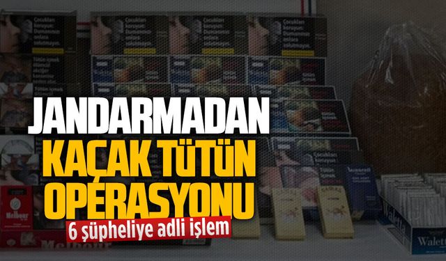 Jandarmadan kaçak tütün operasyonu