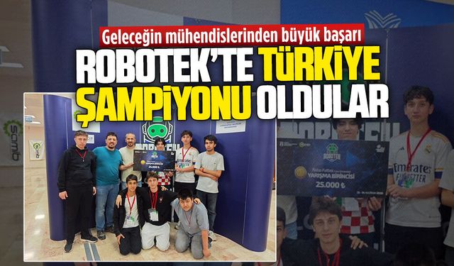 Karasulu öğrencilerden Robotek’te çifte Türkiye derecesi