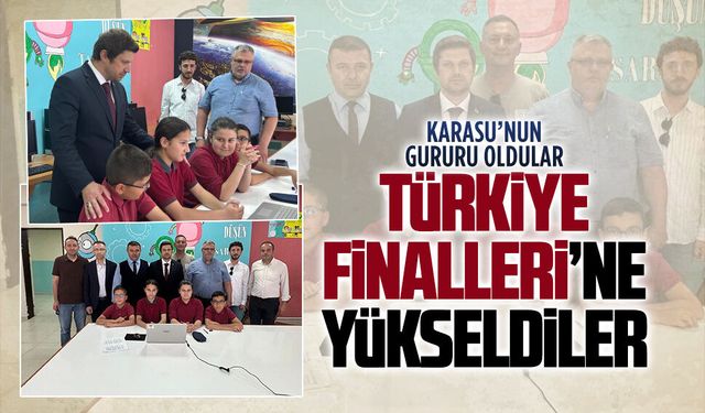 Karasu Şehit Oktay Demirci Ortaokulu öğrencileri Türkiye finallerinde