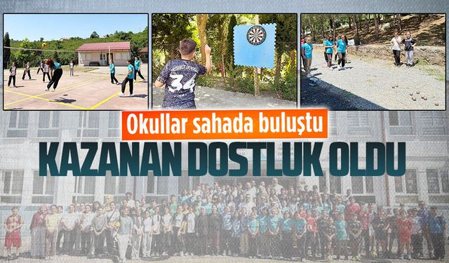 Yassıgeçit’te okullar arası dönem sonu spor şöleni nefes kesti